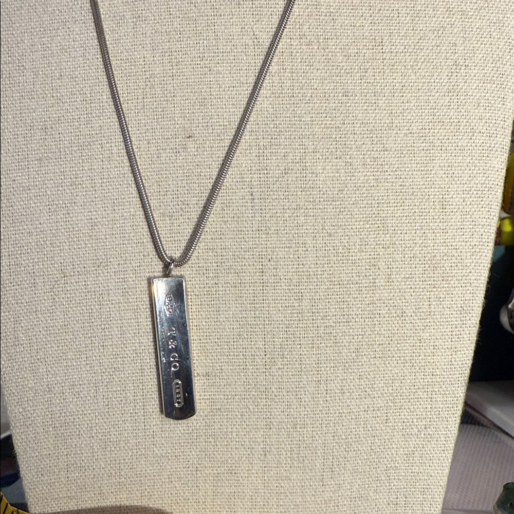 Tiffany & Co. Silver Bar Necklace